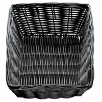 Panera Negra Rectangular de 9 x 6 x 2.5 Pulgadas TABLECRAFT 2472