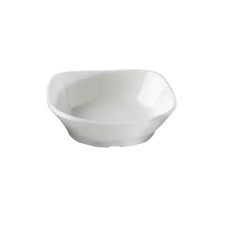Bowl Cuadrado Mini de Melamina de Color Blanco de 1.5 Onzas TABLECRAFT 10315W