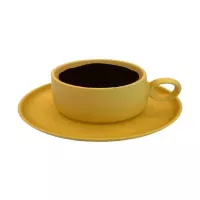 Taza con Plato de Ceramica, Set de 2 Unidades TIPS HXT-054