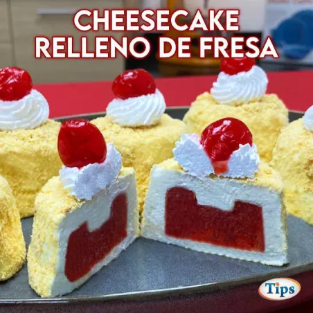Cheesecake de Fresa Relleno TIPS RA0001099