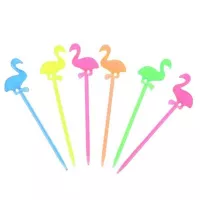 Pincho Plastico de Flamingo de 8 Centimetros, Paquete de 50 Unidades TIPS ARK25-72