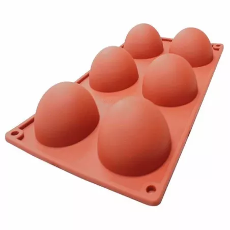 Molde de Silicon de Semi Esferas de 6 Cavidades TIPS RRA02-102