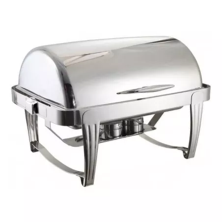 Chafing Dish Rectangular de Acero Inoxidable de 9 Litros MASTER CHEF 723BC