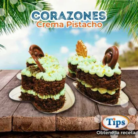 Corazones de Crema Pistacho TIPS RA0000571