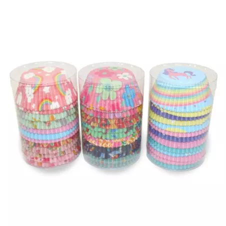 Capsulas para Cupcakes Multicolor de 11 Centimetros, Paquete de 300 Unidades TIPS CPC01-25