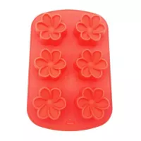 Molde de Silicon de 6 Cavidades de Flor MASTER CHEF 9890455