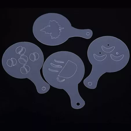 Estencil para Decorar Cafe, Set  de 16 Unidades MASTER CHEF 9890657