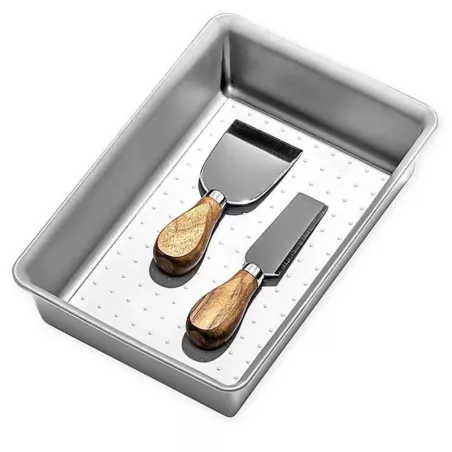 Porta Cubierto de Plastico de 1 compartimiento Gris MADESMART 95-23096-06