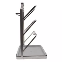 Rack para Ollas Metalico de Color Plateado SIN ASIGNAR AQ-1595B 2