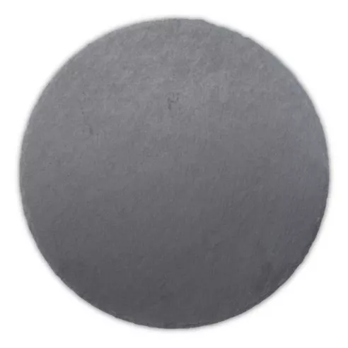 Plato Redondo de Piedra de 20 Centimetros de Color Negro TIPS RSD01-21