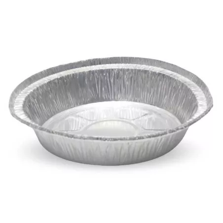 Molde de Aluminio Desechable Redondo de 23.4 x 4.5 Centimetros, Paquete de 4 Unidades TIPS AFT01-05