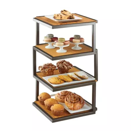 Base Exhibidora Cuadrada de 4 Niveles MASTER CHEF 6318