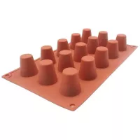 Molde de Silicon de Cilindros de 15 Cavidades TIPS RRA02-113