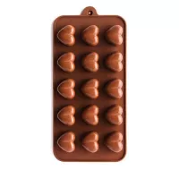 Molde de Silicon de Corazones Profundos de 15 Cavidades MASTER CHEF 88