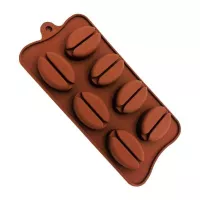 Molde de Silicon de 7 Cavidades de Granos de Cafe MASTER CHEF 9890464