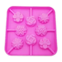 Molde de Silicon de Flores Polipop de 8 Cavidades MASTER CHEF 9890460
