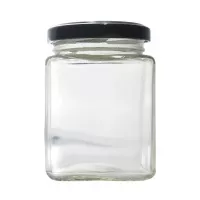 Frasco de Vidrio con Tapa Negra de 60 Mililitros VETRO A-177-03