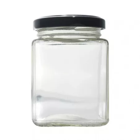 Frasco de Vidrio con Tapa Negra de 60 Mililitros VETRO A-177-03