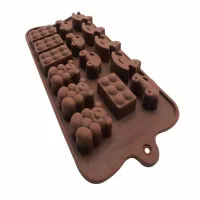 Molde de Silicon de Figuras Surtidas de Baby Shower de 15 Cavidades TIPS RRA02-129