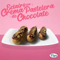 Eclairs con Crema Pastelera de Chocolate TIPS RA0000196