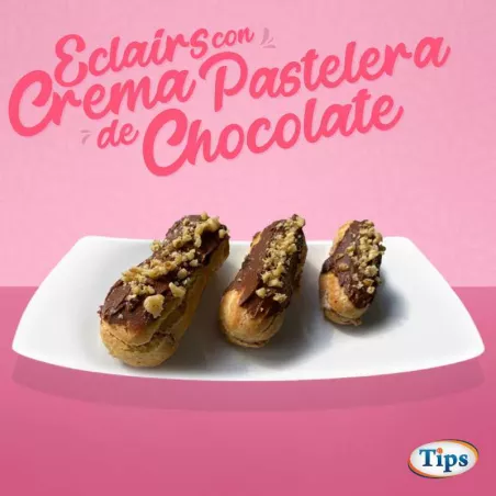 Eclairs con Crema Pastelera de Chocolate TIPS RA0000196