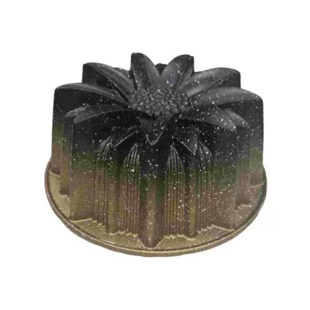 Molde Chimenea Flor de Aluminio de 9 Pulgadas Color Dorado TIPS XLL-008