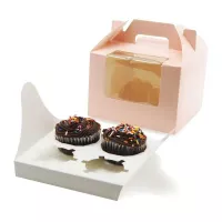 Caja de Carton para Cupcake de 4 Cavidades, Paquete de 10 Unidades TIPS AK-55 2