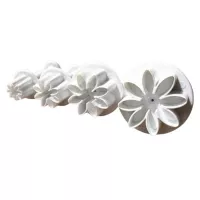 Marcador para Fondant Figura de Margaritas, Set de 4 Piezas TIPS ZN634