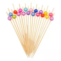 Pincho de Bola de Colores Surtidos 12 Centimetros, Paquete de 50 Unidades TIPS ARK25-31