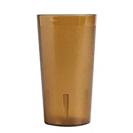 Vaso Tumbler de Policarbonato de 16 Onzas, Color Ambar  MASTER CHEF 8500 AMBAR