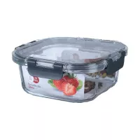 Contenedor Cuadrado de Vidrio de 800 Mililitros TIPS HLJ-038