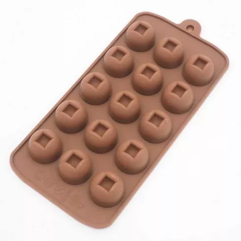 Molde de Silicon de Bombon de 15 Cavidades TIPS RRA02-185