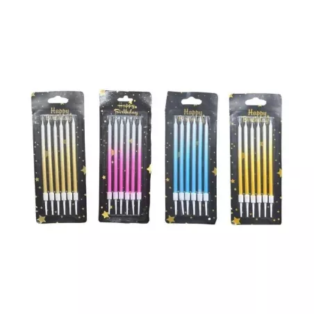 Candelas Mixtas de Colores Surtidos TIPS BDL-009