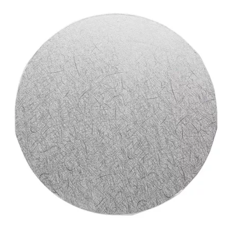 Base de Madera Redonda Lisa de 35 Centimetros de Color Plateada TIPS DGD066S