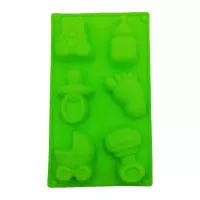 Molde de Silicon de 6 Cavidades, Diseno Baby Shower MASTER CHEF 9890471