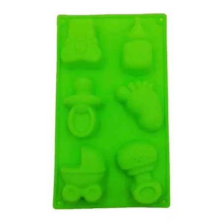 Molde de Silicon de 6 Cavidades, Diseno Baby Shower MASTER CHEF 9890471