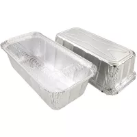 Molde de Aluminio Desechable con Tapa de 4.5 x 8 Pulgadas -Unidad- TIPS D-219-01/HJ 2