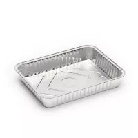 Molde de Aluminio Desechable de 9 x 6 x 2 Pulgadas sin Tapa -Unidad- TIPS D-222/HJ