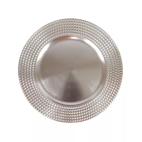 Platon Redondo Hondo con Borde Martillado de 12 Pulgadas TIPS SSC-134