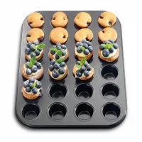 Molde Antiadherente para Mini Quequitos de 24 Cavidades TIPS B-087