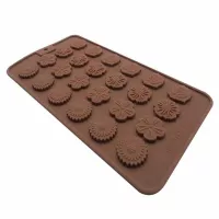 Molde de Silicon de Flores Surtidas de 24 Cavidades TIPS RRA02-147