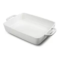 Bandeja Rectangular Turin de Ceramica de 10.8 x 6.3 x 2.3 Pulgadas MASTER CHEF WT002