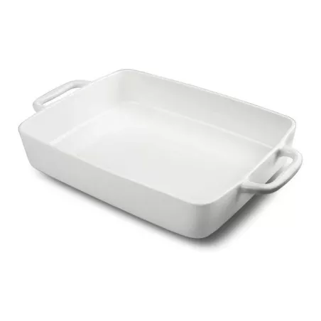 Bandeja Rectangular Turin de Ceramica de 10.8 x 6.3 x 2.3 Pulgadas MASTER CHEF WT002