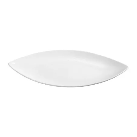 Plato de Hoja Turin de Ceramica de 14.4 x 6.5 x 1.8 Pulgadas MASTER CHEF WT1227