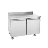 Mesa Refrigerada de 2 Puertas con Respaldo de Acero Inoxidable 48 Pulgadas U-STAR UWT-48R-E-HC