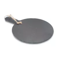 Plato de Piedra Redondo de 20 x 28 Centimetros de Color Negro TIPS RSD01-44 2