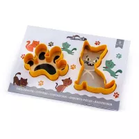 Cortador de Galletas de Gato, Set de 2 Unidades TIPS ZNP-162