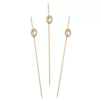 Pincho de Bambu de Circulo 12 Centimetros, Paquete de 50 Unidades TIPS ARK25-30