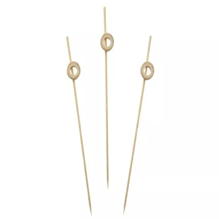 Pincho de Bambu de Circulo 12 Centimetros, Paquete de 50 Unidades TIPS ARK25-30