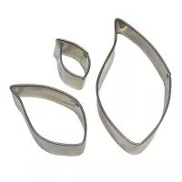 Cortador para Fondant de Hoja, Set de 3 Piezas TIPS E08 2